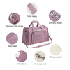 Truelove 1-Side Expandable Duffle Pet Carrier - Wistful Mauve