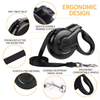 Fida Rectractable Leash For Dog-Black