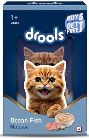 Drools Ocean Fish Mousse Adult Cat Gravy Pouch Buy 5 Get 1 Free