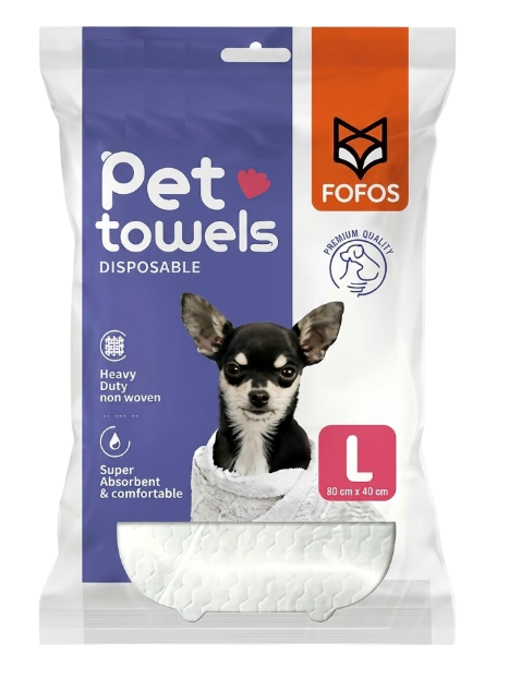 Fofos Disposable Towels For Dogs