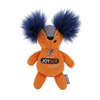 Joyser Puppy Squirrel With Replaceable Squeaker Dog Toy-Orange