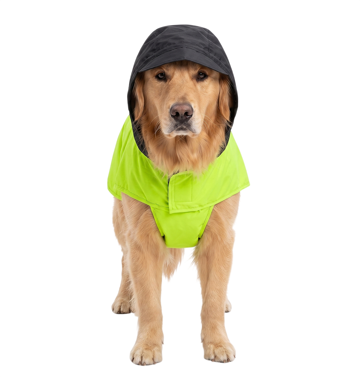 Canes Venatici Raincoat - Neon Green