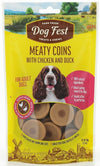 Dogfest Meaty Coins With Chicken & Duck Treats For Adult Dogs.
