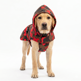 Kennel Printed Color Raincoat - Red