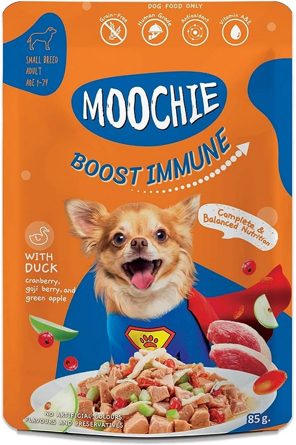Moochie Boost Immune With Duck Pouch For Dogs