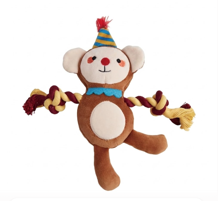 Fofos Fluffy Puppy Monkey Dog Toy