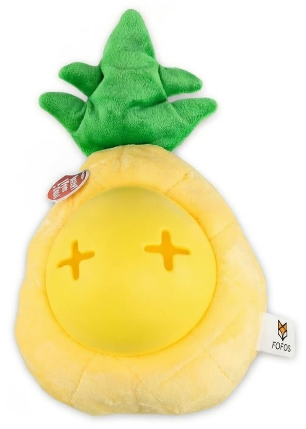 Fofos Pineapple Cute Treat & Squeak Dog Toy