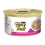 Fancy Feast Seafood & Chicken Feast In Thick Gravy Tin Pack Of 5 + 1 Free Tin - 510 G