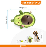 Fofos Avocado Cute Treat & Squeak Dog Toy