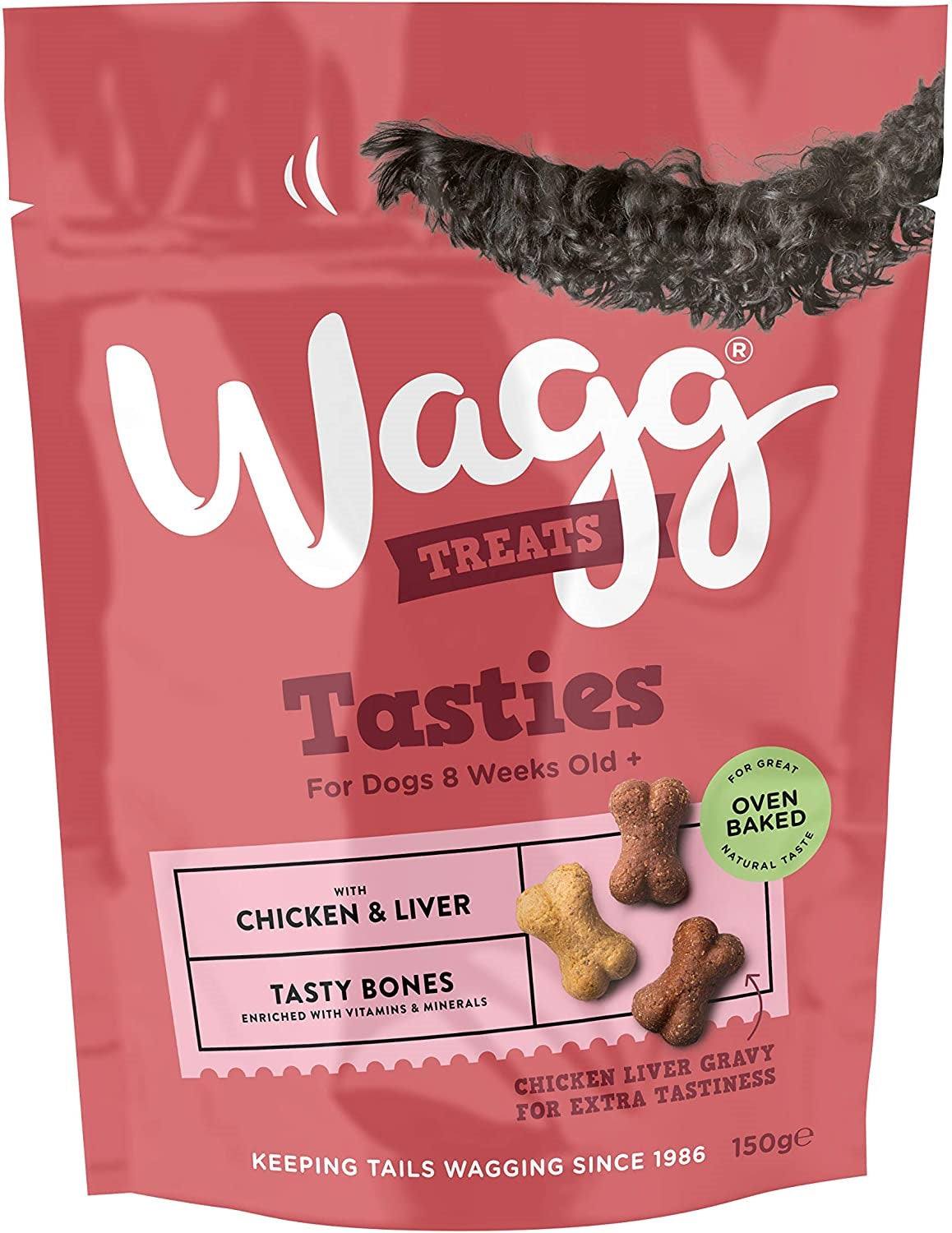 Wagg : Tasties Oven Baked Chicken & Liver Tasty Bones Dog Treats