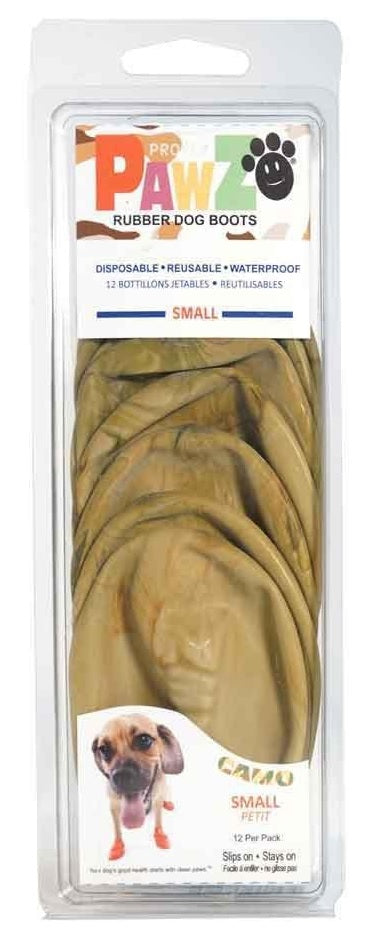 Pawz Waterproof Dog Boots - Small - Olive Green