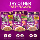 Whiskas Tasty Mix With Chicken Salmon and Wakame Seaweed In Gravy (Pouch) Pack Of 24