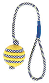Trixie Leucht Spielzeug Phosphoreszierend Rope With Natural Rubber Ball
