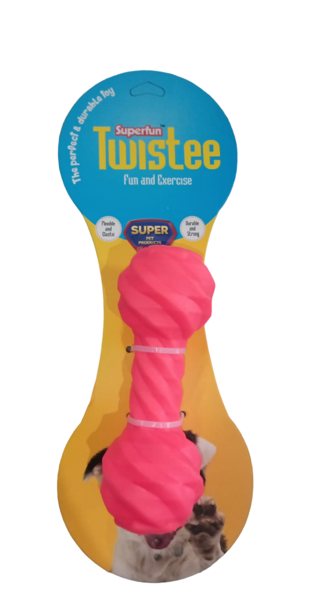 Super Pet Twisted Dumbell Treat Dog Toy