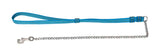 Kennel Chain Lead Medium Thick (L = 30") (T = 3mm) with Pattern Nylon Handle (W = 1")