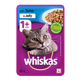 Whiskas With Tuna in Jelly 24 Pouches (24 x 85g) & Chicken in Gravy 24 Pouches (24 x 85g) Adult Cat Food - New Offer