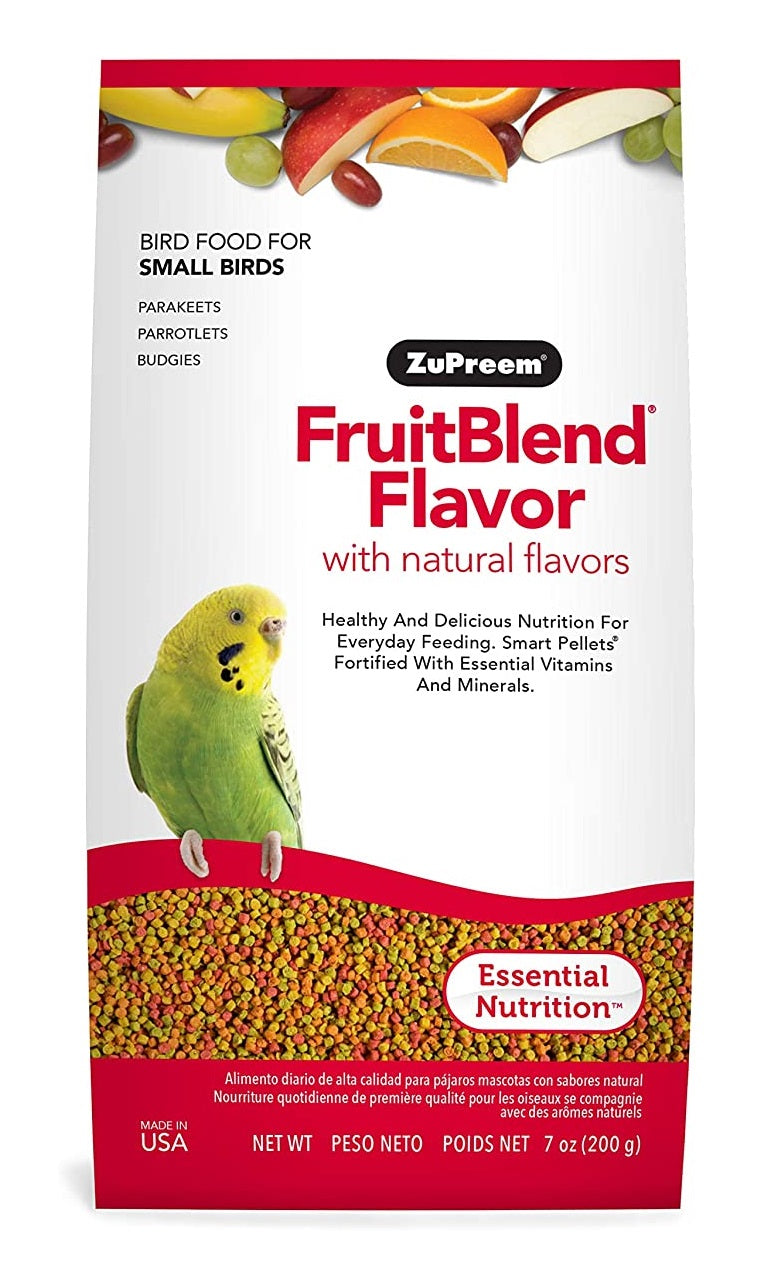 ZuPreem FruitBlend Flavor Bird Food for Small Birds – With Natural Flavors