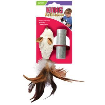 Kong Refillables Feather Mouse Catnip Toy