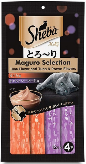 Sheba : Melty Maguro Selection Creamy Cat Treat – Tuna & Prawn Flavors