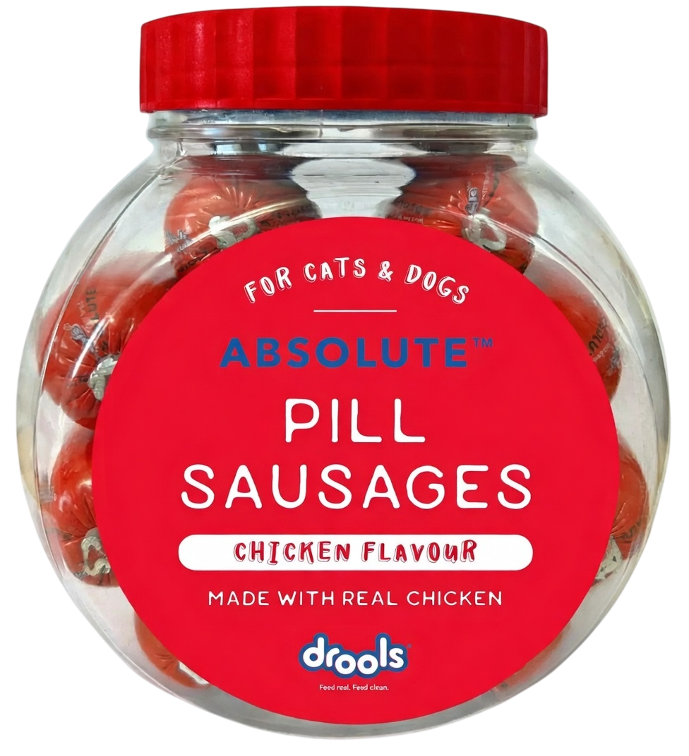Drools Absolute Pill Sausages Chicken Flavour For Cats & Dogs