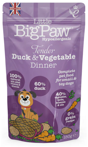 Little Big Paw Tender Duck & Vegetable Dinner Cat Pouch