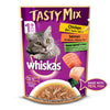 Whiskas Tasty Mix With Chicken Salmon and Wakame Seaweed In Gravy (Pouch) Pack Of 24