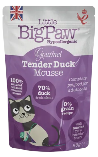 Little Big Paw Gourmet Tender Duck Mousse Cat Pouch