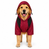 Kennel Imported Red/Black Double Color Raincoat