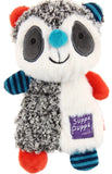 Gigwi Suppa Puppa Racoon Squeaker/Crinkle inside Dog Toys