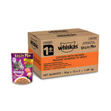 Whiskas Tasty Mix With Chicken Salmon and Wakame Seaweed In Gravy (Pouch) Pack Of 24