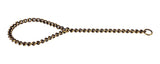Kennel Brass Choke Chain Thin (L = 18" - 22") (T = 2.5mm)