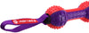 Gigwi Push To Mute Regular Dumbell Dog Toy - Red/Purple