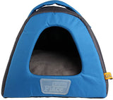 Gigwi Blue & Gray Canvas Plush TPR Place Pet House For Dogs & Cats