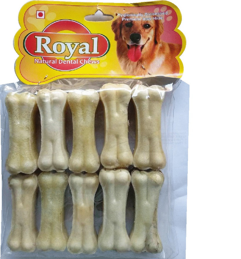 Royal Natural Raw Hide Bone 3 Inch