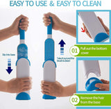 Smarty Pet Plastic Fur Remover Lint Brush With Self Cleaning Base