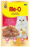 Meo Delite Tuna with Bonito in Jelly Adult Cat 70g Pouch - Pack Of 12