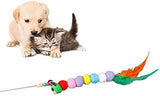 Pets Empire Teaser Wand & Colorful Feather Cat Stick Toy