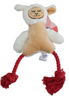 Super Pet Rope Leg Bear Plush Dog Toy