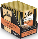 Sheba Chicken With Tuna In Gravy 70 G (Pack Of 12) - Ecom Pack