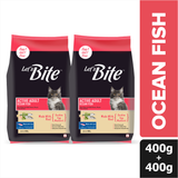 Lets Bite Active Adult Ocean Fish Dry Cat Food 400g (Buy 1 Get 1 Free)