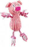 Outward Hound Ranch Roperz Pig Plush Squeaky Dog Toy - Pink