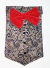 Canes Venatici Dog Long Red Bow Tie Large