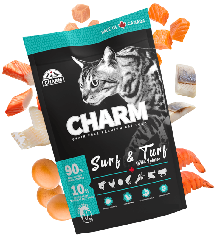 Charm Surf & Turf With Lobster Dry Cat Food