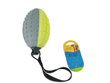Canine Squeeky Rugby Ball W/Strap Dog Toy