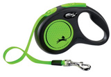 Flexi Retractable Leash New Neon Tape - 5 M