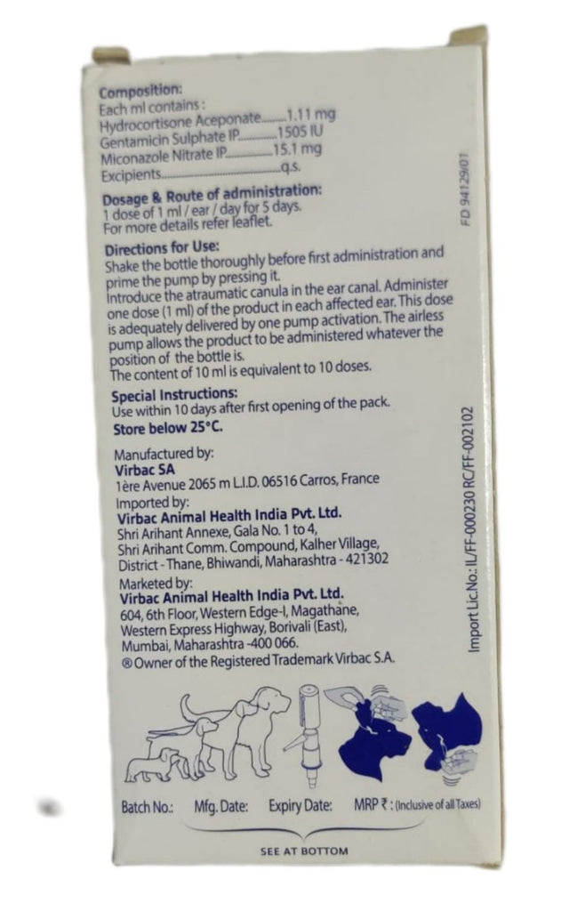 Virbac Easotic Ear Drop For Dogs ShakeHands