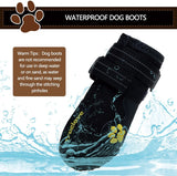 Pawz Waterproof Dog Boots - Large - Black