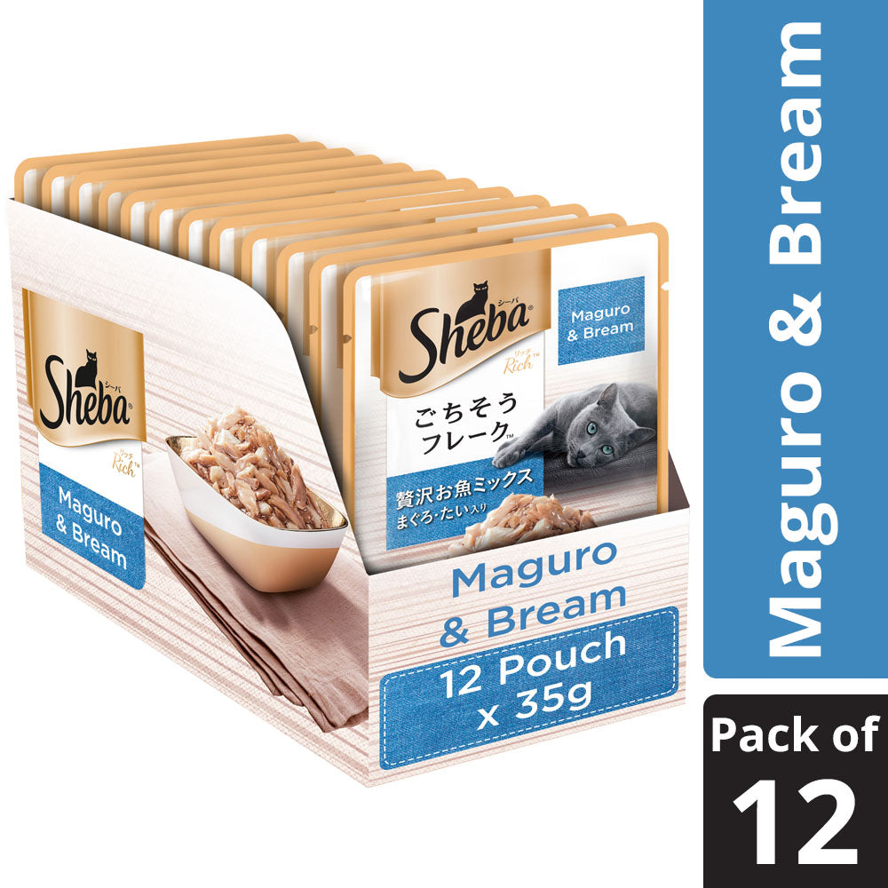 Sheba Maguro & Bream - (Pouch) Pack Of 12