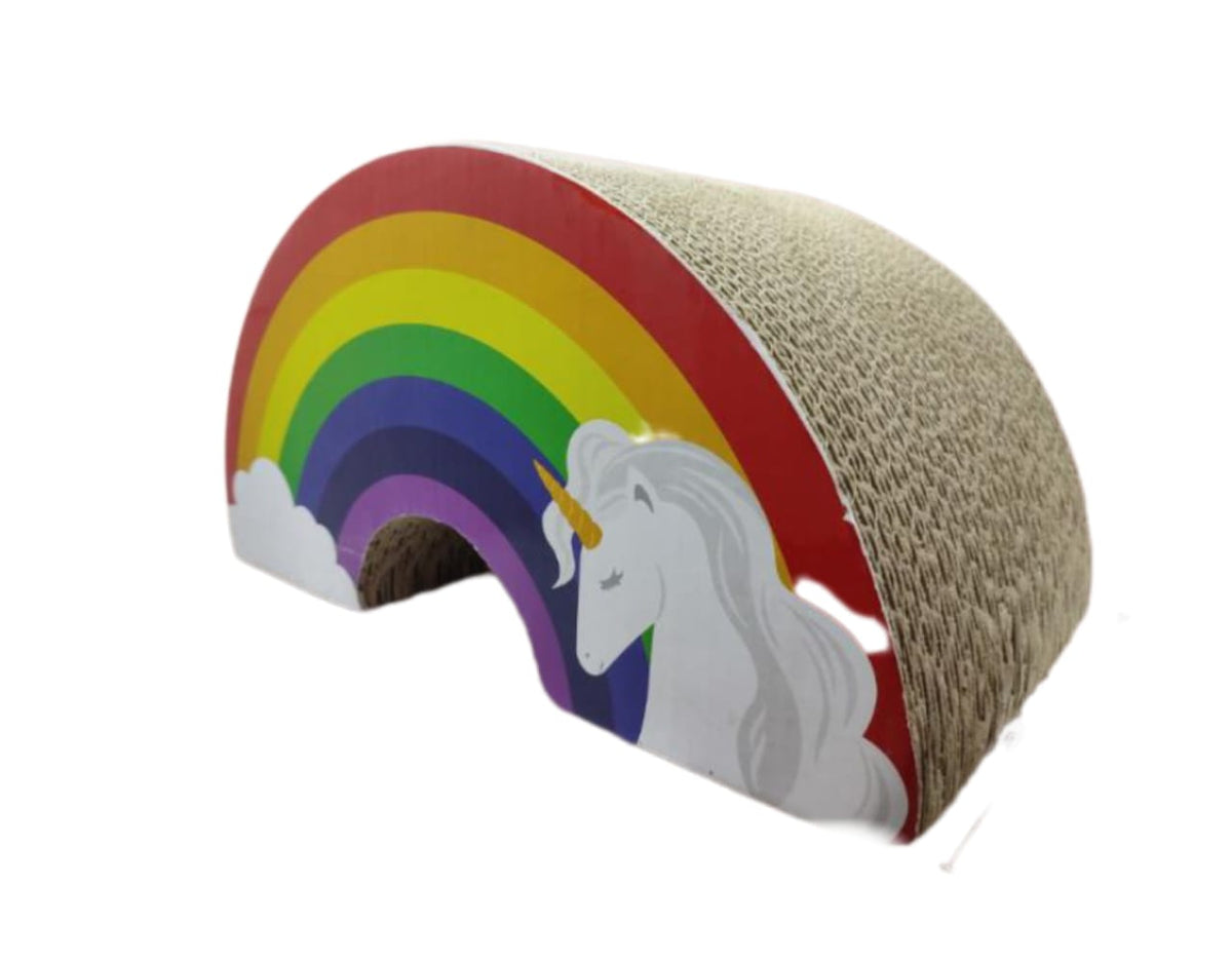 Smarty Pet Cat Cardboard Big Rainbow Shape Scratcher