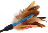 GiGwi Catwand 'Feather Teaser' W/Natural Feather And TPR Handle